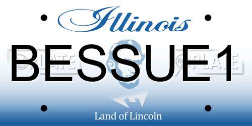 BESSUE1 Illinois License Plate