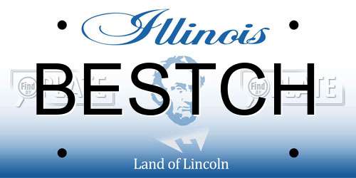 BESTCH Illinois License Plate