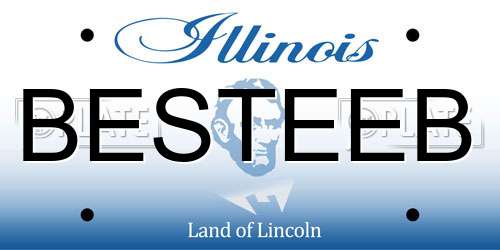 BESTEEB Illinois License Plate