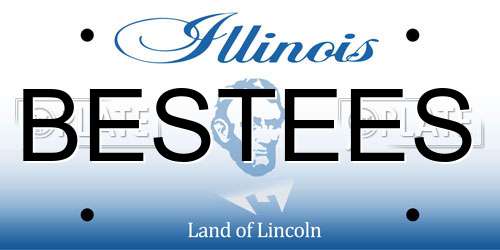 BESTEES Illinois License Plate