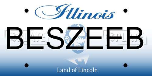 BESZEEB Illinois License Plate