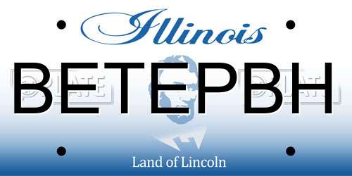 BETEPBH Illinois License Plate