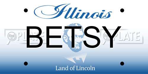 BETSY Illinois License Plate