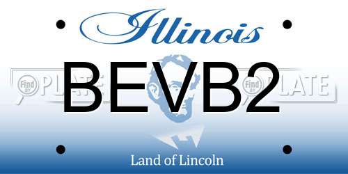 BEVB2 Illinois License Plate