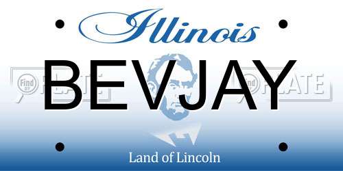 BEVJAY Illinois License Plate