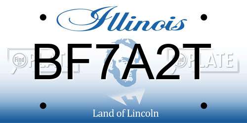 BF7A2T Illinois License Plate