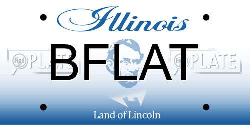BFLAT Illinois License Plate