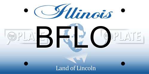 BFLO Illinois License Plate