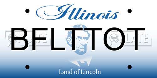 BFLTTOT Illinois License Plate