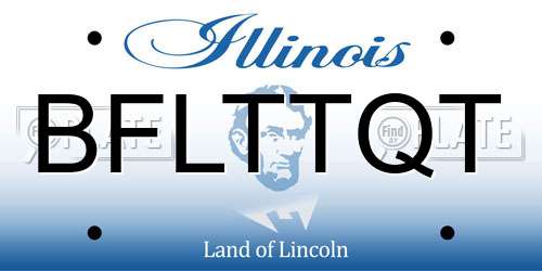 BFLTTQT Illinois License Plate