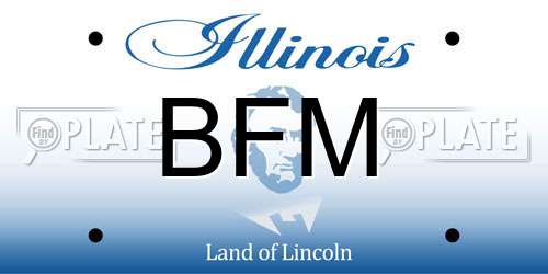 BFM Illinois License Plate