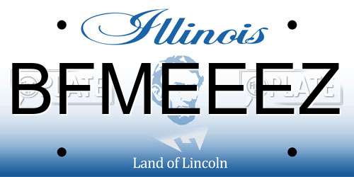 BFMEEEZ Illinois License Plate