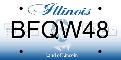 BFQW48 Illinois License Plate