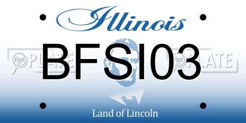 BFSI03 Illinois License Plate
