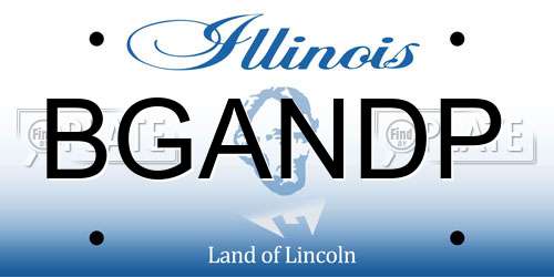 BGANDP Illinois License Plate