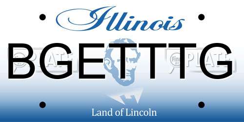 BGETTTG Illinois License Plate