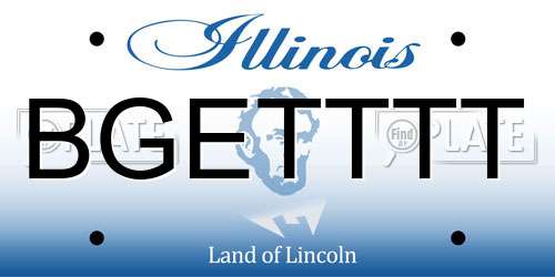 BGETTTT Illinois License Plate
