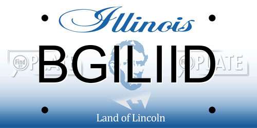 BGILIID Illinois License Plate
