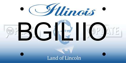 BGILIIO Illinois License Plate