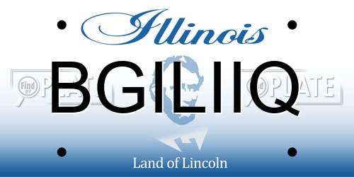 BGILIIQ Illinois License Plate