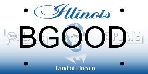BGOOD Illinois License Plate