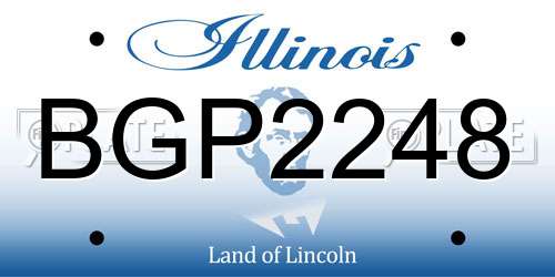 BGP2248 Illinois License Plate