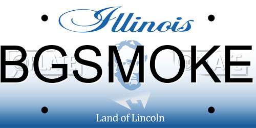 BGSMOKE Illinois License Plate