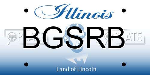 BGSRB Illinois License Plate