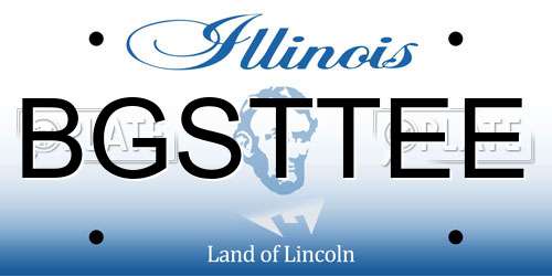 BGSTTEE Illinois License Plate