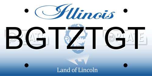 BGTZTGT Illinois License Plate