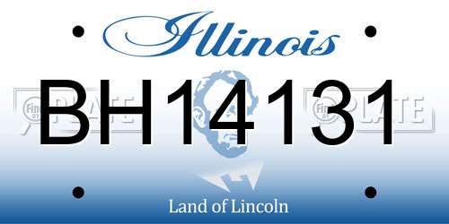 BH14131 Illinois License Plate