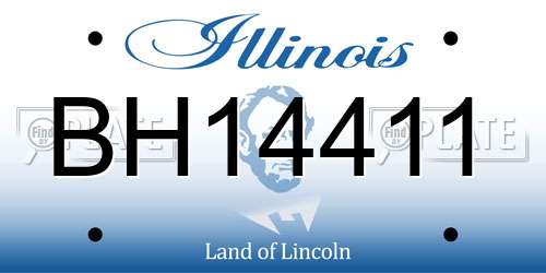 BH14411 Illinois License Plate