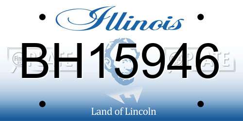 BH15946 Illinois License Plate