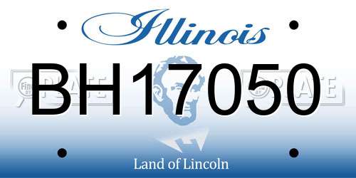 BH17050 Illinois License Plate