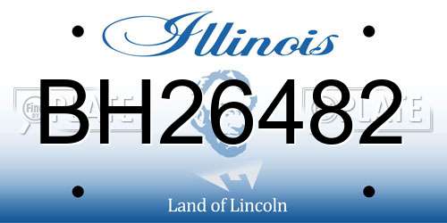 BH26482 Illinois License Plate