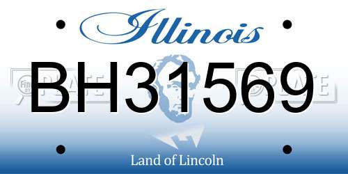 BH31569 Illinois License Plate