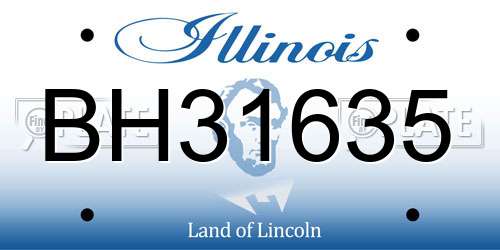 BH31635 Illinois License Plate