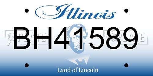 BH41589 Illinois License Plate