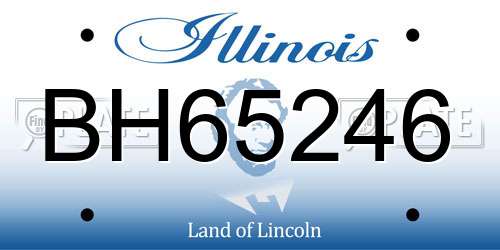 BH65246 Illinois License Plate