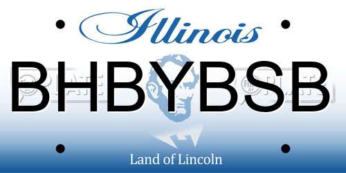 BHBYBSB Illinois License Plate