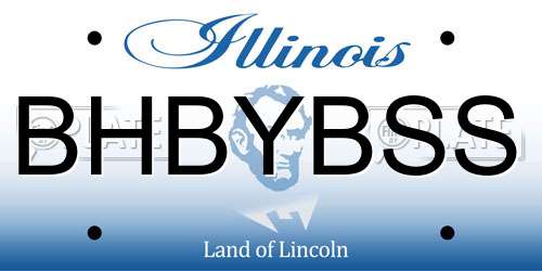 BHBYBSS Illinois License Plate