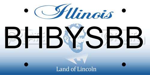 BHBYSBB Illinois License Plate