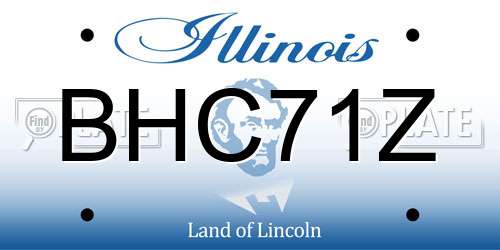 BHC71Z Illinois License Plate
