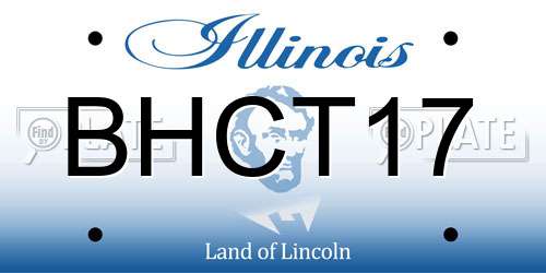 BHCT17 Illinois License Plate