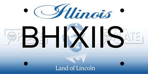 BHIXIIS Illinois License Plate