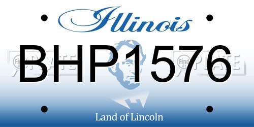 BHP1576 Illinois License Plate