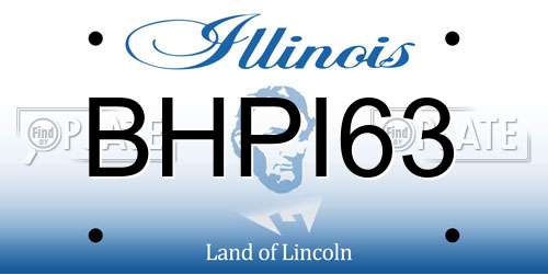 BHPI63 Illinois License Plate