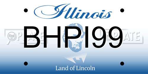 BHPI99 Illinois License Plate