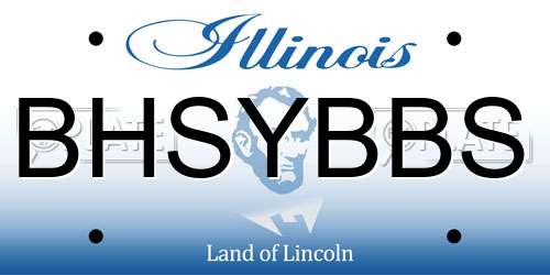 BHSYBBS Illinois License Plate