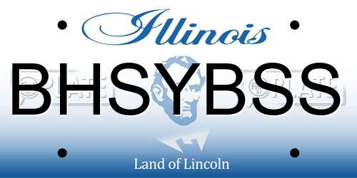 BHSYBSS Illinois License Plate